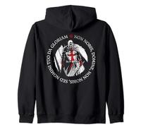 Caballero Templario Con Escudo Cruzado Y Cruz Templaria Sudadera con Capucha