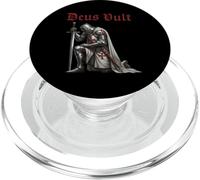 Caballero Templario Cristiano Arrodillado - Deus Vult PopSockets PopGrip para MagSafe