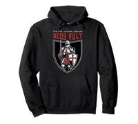 Caballero Templario Deus Vult Hora de Otra Cruz Cruzada Sudadera con Capucha