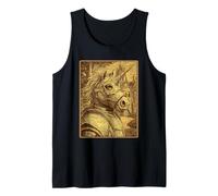 Caballero Unicornio Medieval Fantasía Surrealista Criatura Mítica Camiseta sin Mangas