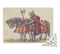 Caballeros ingleses Medievales Rompecabezas Sostenibles Estampados para Adultos De Madera De 70x50cm/1000pcs