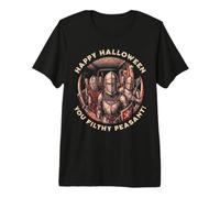 Caballeros Medievales Campesinos sucios de Halloween Feliz Camiseta Premium