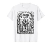 Caballeros Medievales Divertidos Caballeros Medievales Besos Orgullo Humor Camiseta