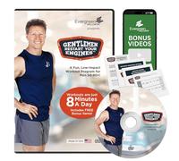 Caballeros, reinicie su DVD de entrenamiento de motores para hombres mayores de 50 años y principiantes: cuerpo completo, ejercicio de bajo impacto y programa de fitness