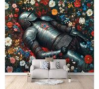Caballeros Romanos Papel pintado panorámico, 200 x 140 cm, Estilo De Pintura Al óleo, Flores. Papel pintado Tejido No Tejido decoración de pared, dormitorio, salón, póster de pared, XXL grande
