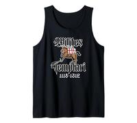 Caballeros Templarios a Caballo 1115-1312 en latín Camiseta sin Mangas