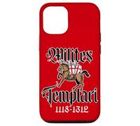 Caballeros Templarios a Caballo 1115-1312 en latín Carcasa para iPhone 12/12 Pro