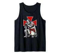 Caballeros Templarios Arrodillados - Guerrero de Cristo Camiseta sin Mangas