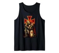 Caballeros Templarios Católicos - Guerrero de Cristo Camiseta sin Mangas