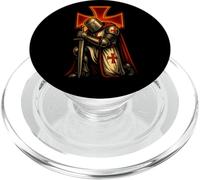 Caballeros Templarios Católicos - Guerrero de Cristo PopSockets PopGrip para MagSafe