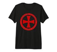 Caballeros Templarios - Cruzado Medieval del Escudo Cruzado maltés Camiseta Premium