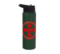 Caballeros Templarios - Cruzado medieval del escudo cruzado maltés Stainless Steel Insulated Water Bottle