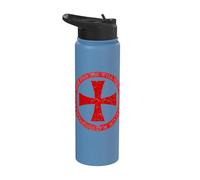 Caballeros Templarios - Cruzado medieval del escudo cruzado maltés Stainless Steel Insulated Water Bottle