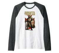 Caballeros Templarios: Guerrero Cristiano Camiseta Manga Raglan