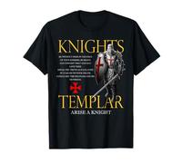 Caballeros Templarios Guerrero Cristiano para Dios Cristi Camiseta