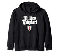 Caballeros Templarios (Milites Templari en latín) Escudo Sudadera con Capucha