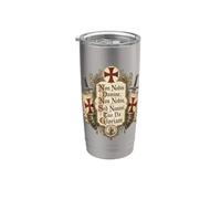 Caballeros Templarios Non No omine Vaso térmico de acero inoxidable de doble pared