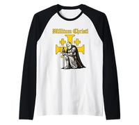 Caballeros Templarios - Soldado de Cristo - Cruz de Camiseta Manga Raglan