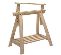 Caballete Archi Tec blanco regulable e inclinable en altura de madera de pino con balda (70/98,7x70x45cm)