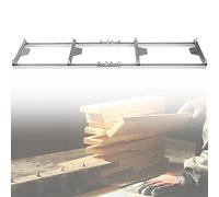 Caballete de 29 x 8 x 270 cm, cortador de rosca de madera, 1 caballete para motosierras de aleación de aluminio, caballete de metal para motosierras, caballete de madera
