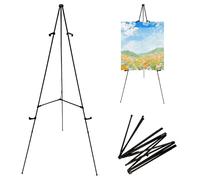Caballete de artista, 169 cm, trípode ajustable, mesa artística, pantalla de pintura, portátil, plegable, caballete para carteles de boda, pósteres, caballetes de suelo para pintar y esbozar
