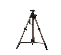 Caballete de campo resistente for pintura al óleo, boceto, acuarela, caballete aluminio, trípode, Metal, ligero y elevable fácil De Transportar(Brown)