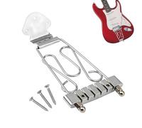 Caballete de cordal para jazz - Componente semihueco de 6 cuerdas, ornamentación elegante, ajuste de precisión sólido | Material de eléctrico para instrumentos Archtop en