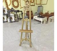 Caballete de estilo francés antiguo, soporte de exhibición de arte tallado, material ABS, 160 cm de altura, detalles ornamentados para pintar (sin marco)