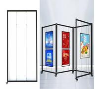 Caballete de exhibición Comercial - 5 Soportes de Arte Independientes para Marketing, Publicidad y ferias de Bodas, 120 x 250 cm (47,2 x 98,4 Pulgadas) Pinturas y exhibicione