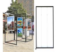 Caballete de exhibición de Arte para Publicidad, Letrero de Marketing para galerías de Arte y ferias de artesanía, Soporte de exhibición Independiente (1 Unidad de 100 x 250 cm/39,4 x 98,4 p