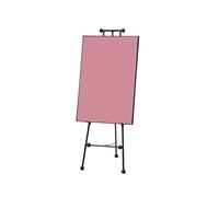 Caballete de exhibición de tres pliegues, caballete de póster resistente para artistas y bodas, caballete plegable de metal para pinturas, carteles, 50 x 145 cm, negro