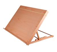 Caballete de madera de haya A4, 30 x 22 cm, ajustable, for pintar, dibujar, acuarela y exhibir arte (1 unidad)