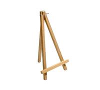 Caballete de madera para fotos, marcos y cuadros - soporte decorativo universal para el hogar, oficina y eventos, ideal para presentar fotografías, pósters y pequeñas obras de arte - 25 cm