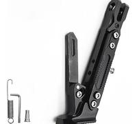 Caballete de Motocicleta para Kawasaki Vulcan 1700 Nomad/Voyager 2009-2025,Soporte Lateral Ajustable Pata de Cabra para Motocicleta Duradero Piezas Accesorios,Black