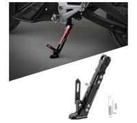 Caballete de Motocicleta para Triumph Speed Triple T595N 2002 2003 2004, Bracket de Aleación de Aluminio Ajustable Kickstand, Moto Modificación Estacionamiento,1 Black