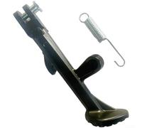 Caballete de Patada Plegable con Tornillos para Bici | Aluminio sólido, ligero y , para soporte estable, color negro, plegable(Black Type 18)