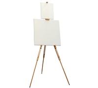 Caballete de pintura de campo de madera de haya maciza, caballete portátil para pintores, estudiantes, paisajistas, suministros