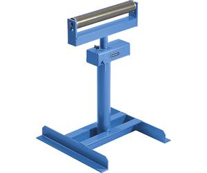 Caballete de rodillo eurokraft pro, con rodillo portante de acero, margen de elevación 610 - 970 mm