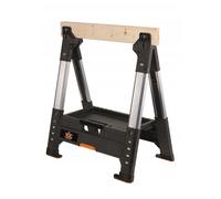 Keter ROC Pro Gear - Caballete de leñador ajustable, color negro y gris