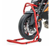 Caballete de tija moto ConStands Classic para rueda delantera rojo