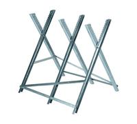 Einhell Banco para motosierras, largo 80 cm, para troncos con un diámetro hasta 40 cm, peso máximo 150 kg, plegable, Alturas diferentes, Grueso de la chapa de 1.5 mm, Color Gris