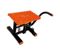 RACETECH Caballete Elevador de Palanca Mini Motard con Estante TPU Negro Naranja