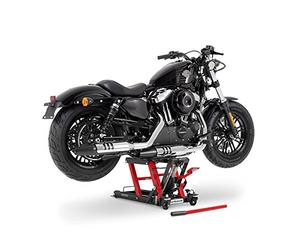 Caballete Elevador Tijera Moto Hidraulico ConStands Mid-Lift L Negro-Rojo