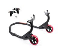 CABALLETE ELEVADOR TRASERO MOTO SOPORTE EN L y U INCLUIDOS