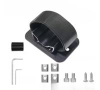 Caballete Estacionamiento Bici con Correas Nylon 435mm | Aleación aluminio ligero, correas nylon ajustables 14-29 pulgadas, ideal taller hogar, evita golpes rueda(Black)