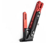 Caballete Lateral Motocicleta para BMW F 650 Funduro 1993-2000, Pata De Cabra Motocicleta Universal, Ajustable Moto Lateral Estacionamiento Pie Soporte,Red