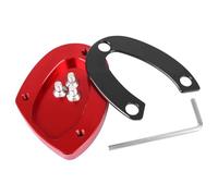 Caballete Lateral Placa De Extensión Para Caballete Lateral Motocicleta Para Street Para Triple 675 2007-2015 Almohadilla Y Ampliación Para Motocicleta Extensión Soporte(Rojo)