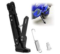 caballete Laterale Moto,Qiilu Motocicletas Marcos y accesorios Muletas Accesorios de Motocicleta Soporte lateral para Pie de trípode ajustable CNC