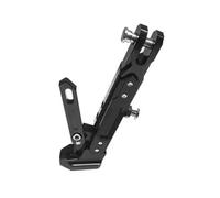 caballete moto Accesorios Para Pata De Cabra De Motocicleta,soporte De Trípode Ajustable De Aleación De Aluminio CNC Modificado Con Motor,soporte Lateral Para El Pie(Black)