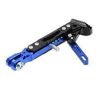 caballete moto Accesorios Para Pata De Cabra De Motocicleta,soporte De Trípode Ajustable De Aleación De Aluminio CNC Modificado Con Motor,soporte Lateral Para El Pie(Blue)